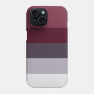 Preppy Trendy Winter Colors Ombre Grey Burgundy red plum stripes Phone Case