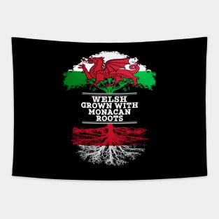 Welsh Grown With Monacan Roots - Gift for Monacan With Roots From Monaco Tapestry