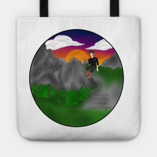 Sunset View (with quote) Tote