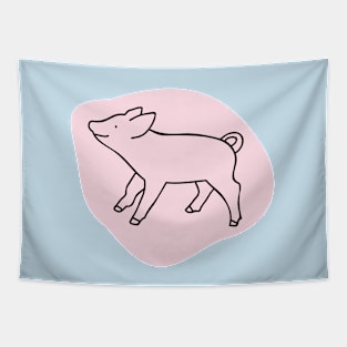 Pink piggy Tapestry