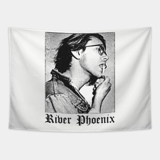 River Phoenix ////// 90s Aesthetic Fan Design Tapestry