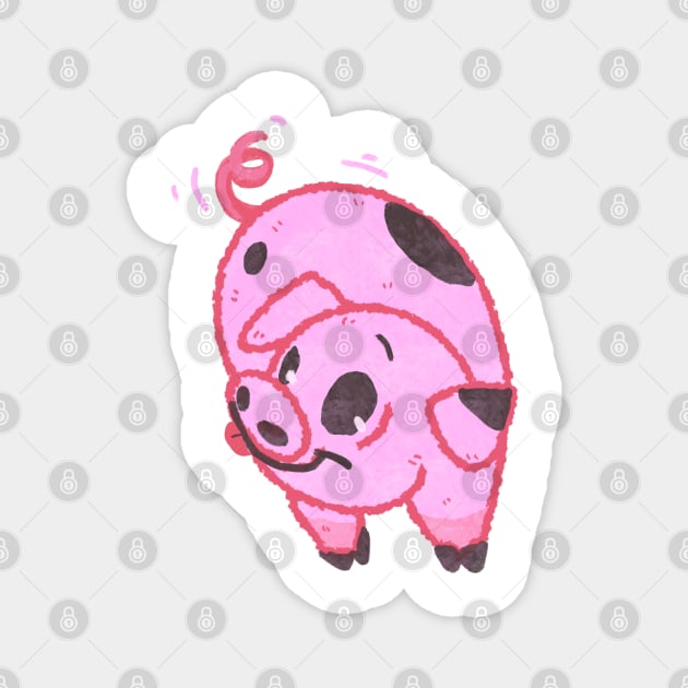 Piggy Blep Magnet by KO-of-the-self