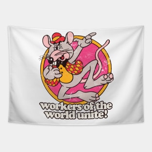 Workers Of The World Unite / Marxist Meme Design Tapestry