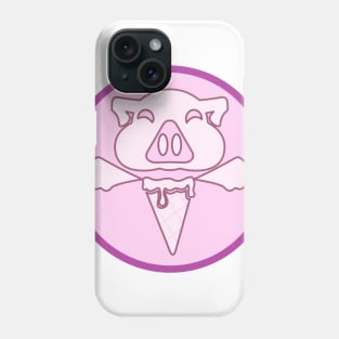 Pink Pigasus on a Cone Phone Case