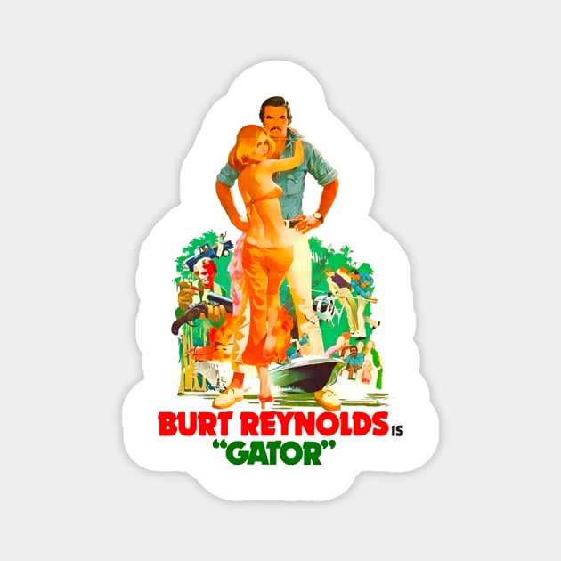 gator burt reynolds Magnet by zicococ