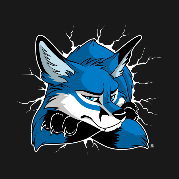 STUCK Blue Fox by TaniDaReal