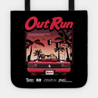 Out Run Retro Vintage Arcade Gaming Tote