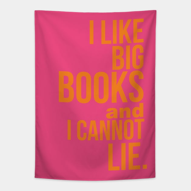 I Like Big Books & I Cannot Lie Tapestry by Camp Happy Hour