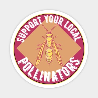 Support Wasp Pollinators Magnet