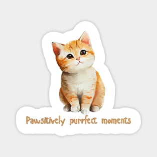 Cat Lover - Pawsitively purrfect moments Magnet