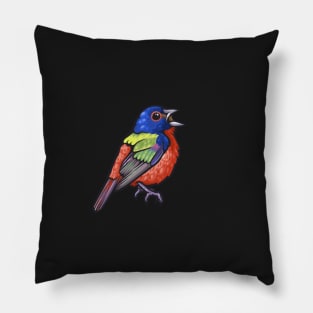 Painted Bunting Pillow