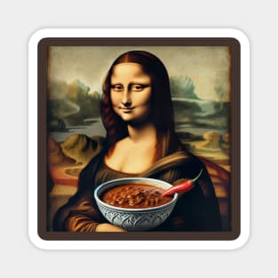 Mona Lisa's Chili Delight Tee - National Chili Day Special Magnet