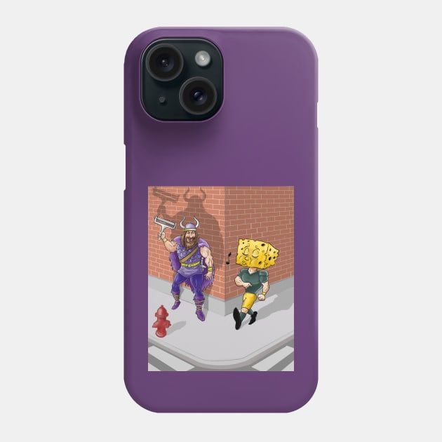 Minnesota Vikings Fans - Kings of the North vs Cheesy Opponent. Phone Case by JustOnceVikingShop