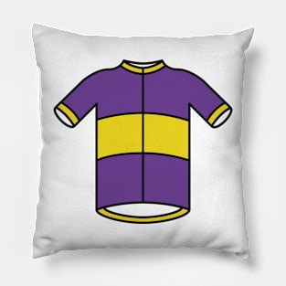 Yellow & Purple Cycling Jersey Pillow