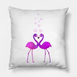 Flamingo Love Connection Pillow