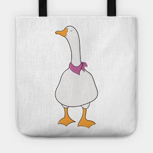 Cute Spring Goose With Pink Bandana Tote