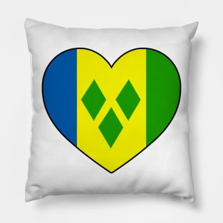 Heart - Saint Vincent and the Grenadines Pillow