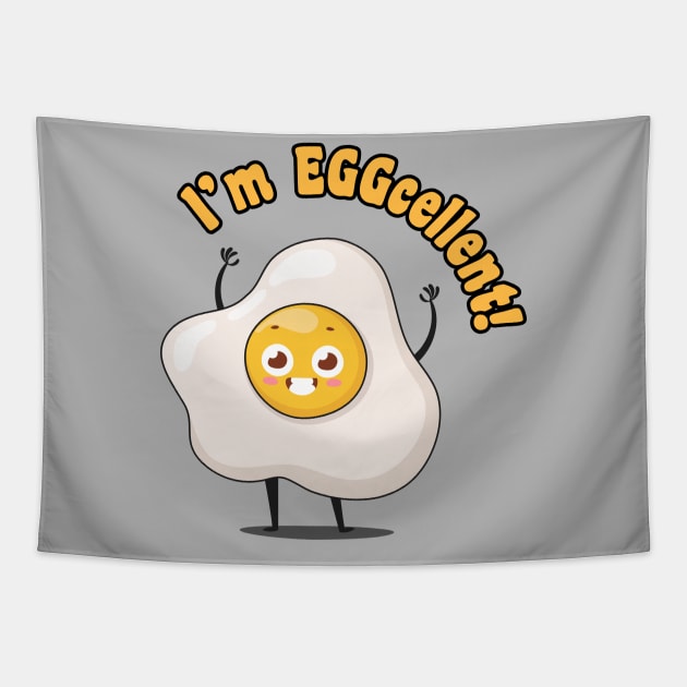 I'm Eggcellent Tapestry by wookiemike