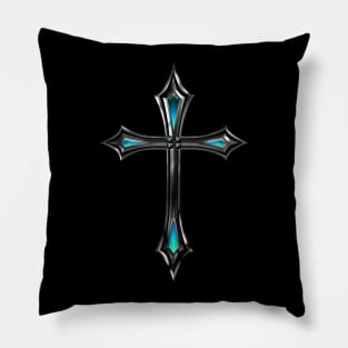 Silver and Blue Cross Clothing (any colour) Pillow