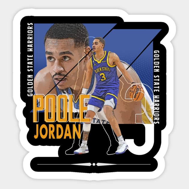 Jordan Poole - Jordan Poole Golden State Warriors - Sticker