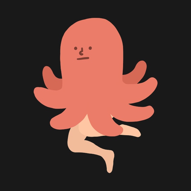 Octopus with Legs | Cute | Weird | High Quality | Gift | Minimalist by WiseCat