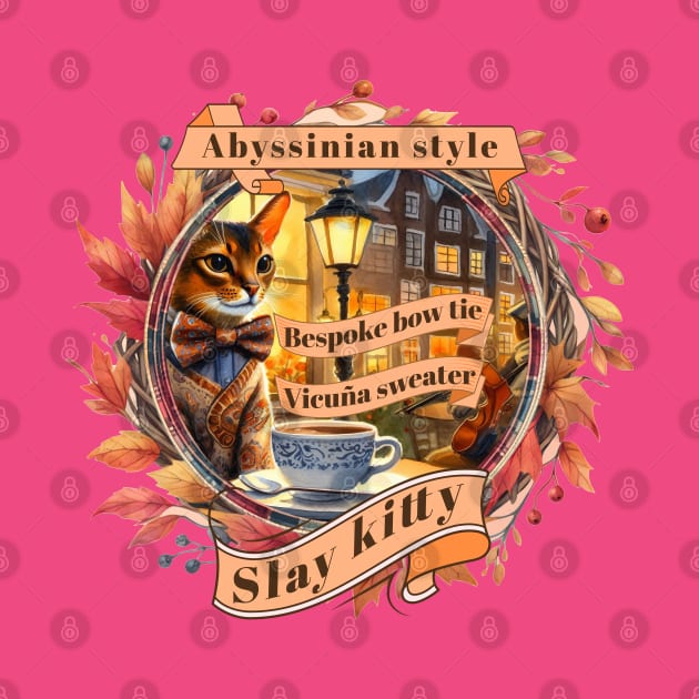 Cat Couture Bespoke Vicuña Slay Kitty Style 01A by catsloveart