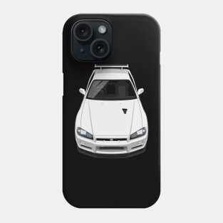 Skyline GTR V Spec R34 - White Phone Case