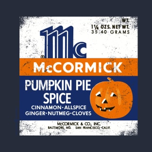 Vintage Pumpkin Pie Spice Label 2 T-Shirt