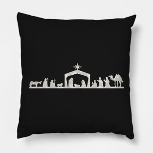 Christmas Nativity Scene Pillow