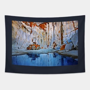 Marble quarry at Naxos island - Cyclades, Greece Tapestry