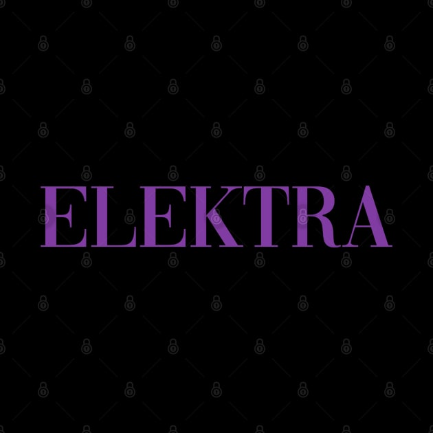 Elektra - Pose - Purple by deanbeckton