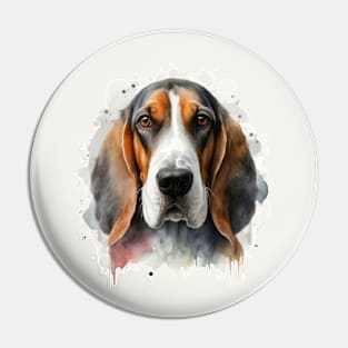 Dog Portrait Watercolor Painting Design Pin