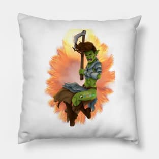 Rage barbarian Pillow