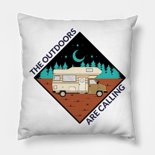 Camping - The outdoors are calling Pillow