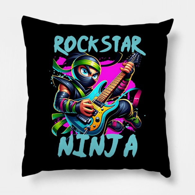 Rockstar ninja Pillow by FnF.Soldier 