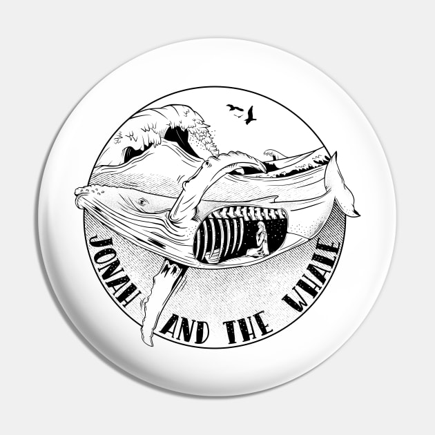 Jonah and the whale Pin by mailboxdisco