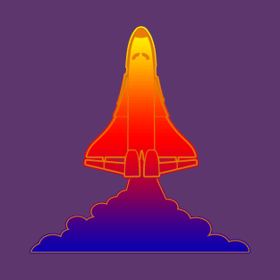 Rainbow Space Shuttle T-Shirt