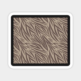 Modern Animal Skin Pattern Zebra Magnet