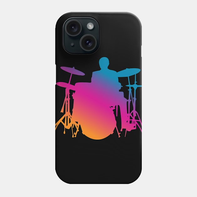 Drum Kit Drummer Phone Case by Rayrock76