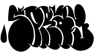 Graffiti Style "SPRAY" Bombing Letters Magnet