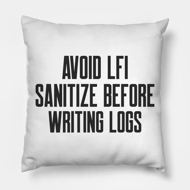 Secure Coding Avoid LFI Sanitize Before Writing Logs Pillow by FSEstyle