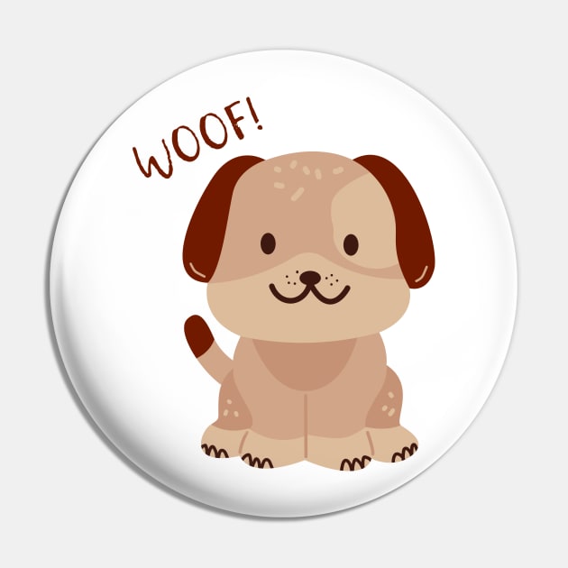 Cute Puppy - Woof Pin by FoxyChroma