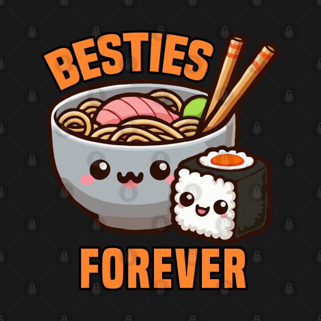 Besties Forever Ramen With Sushi by MoDesigns22 