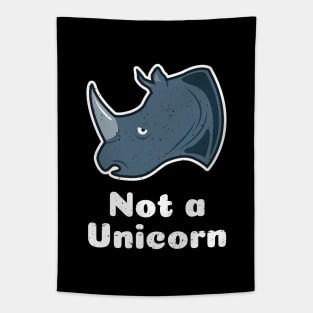 Not A Unicorn - Funny Rhino Tapestry