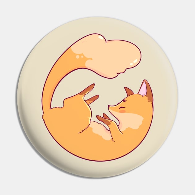 Sleeping Fox Pin by Four Seasons Fox