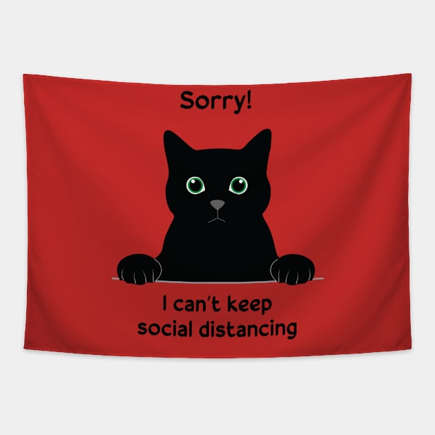 I can't keep social distancing Tapestry by grafart