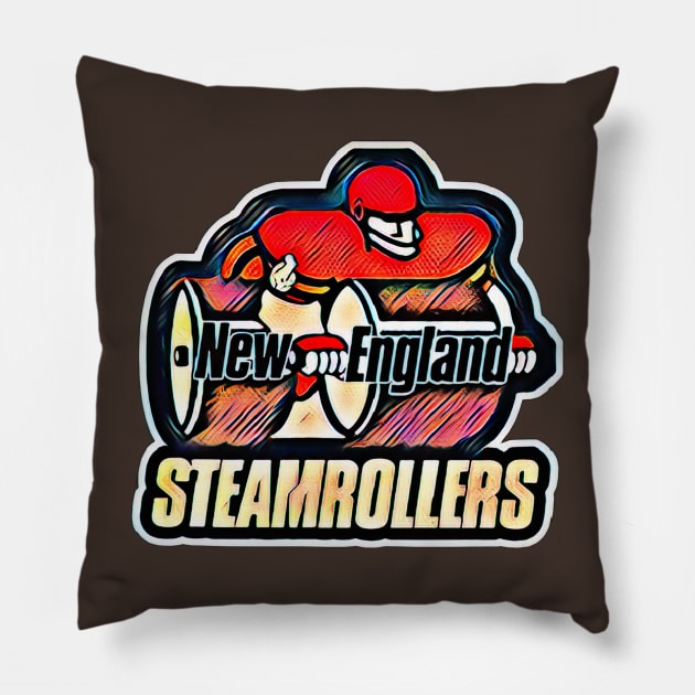 New England Steamrollers Football Pillow by Kitta’s Shop