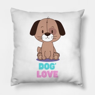 Love dog my family Pillow