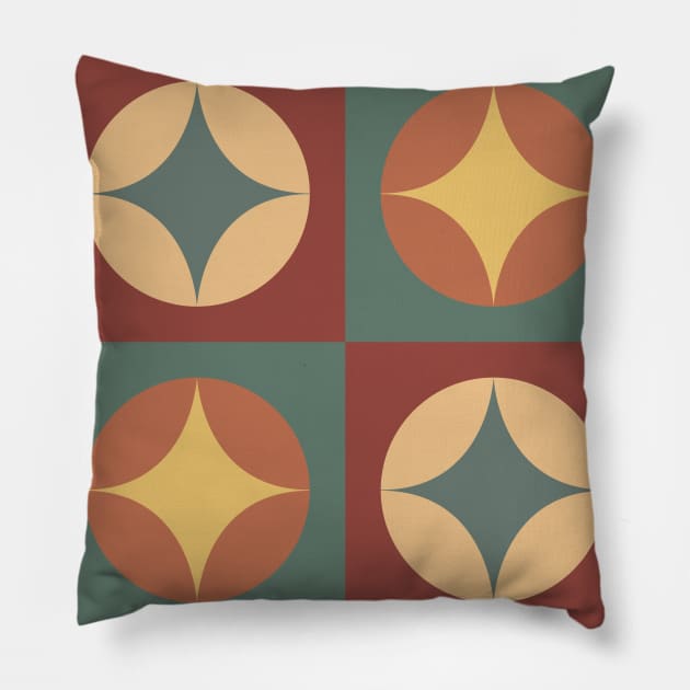 Abstract Geometric Pattern Pillow by Genesis