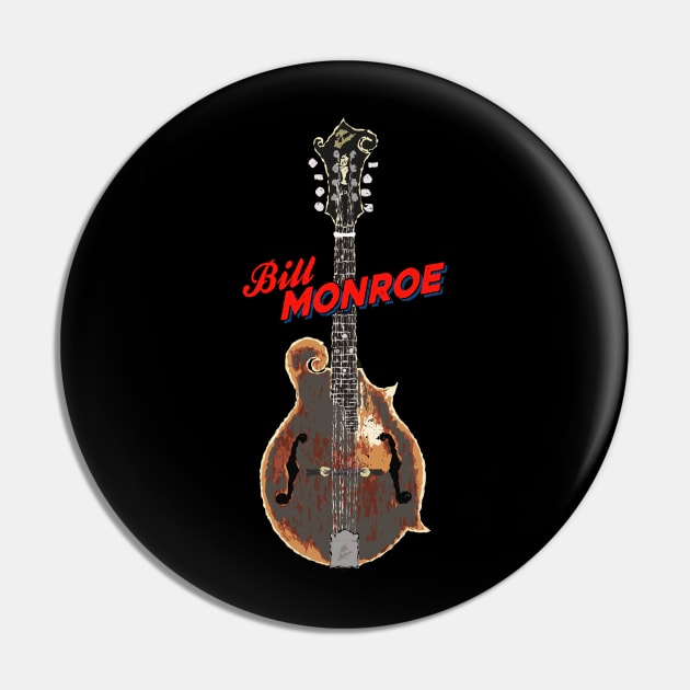 Bill Monroe 1923 Gibson F-5 Mandolin Pin by Daniel Cash Guitar